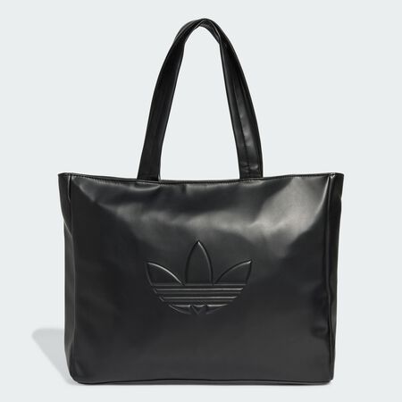 ADIDAS ORIGINALS Polyurethane Shopper Bag Outline Trefoil Black UNISEX
