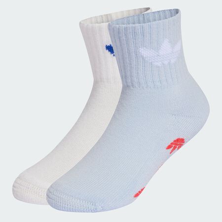 ADIDAS ORIGINALS Anti-Slip Socks 2 Pairs Kids Crystal Sky / White TODDLERS