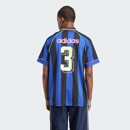 ADIDAS ORIGINALS Maillot Jacquard Stripe Semi Lucid Blue / Black HOMME