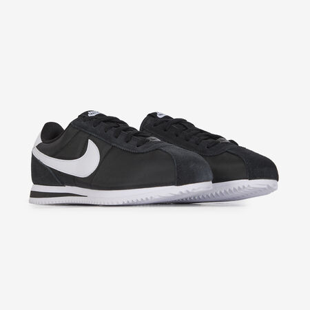 NIKE cortez CORTEZ NYLON NOIR/BLANC JUNIOR