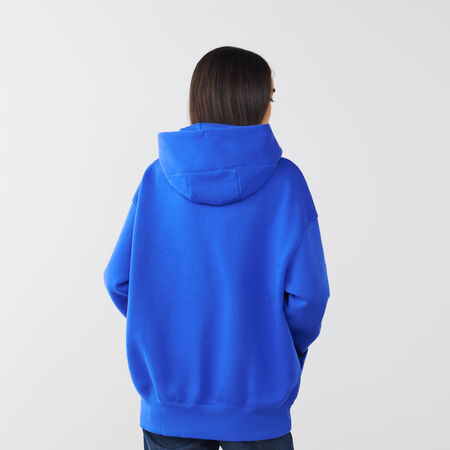 NIKE HOODIE PHOENIX LONG OVERSIZED BLEU/BLANC FEMME