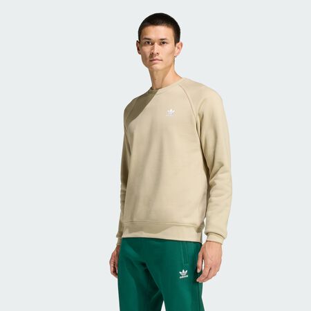 ADIDAS ORIGINALS SWEAT CREW ESSENTIAL TREFOIL BEIGE MEN