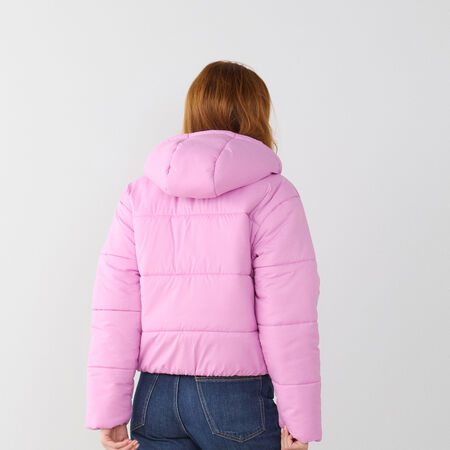 NIKE DOUDOUNE PUFFER ROSE/BLANC FEMME