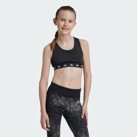 ADIDAS SPORTSWEAR TECHFIT Power React Bra Black / Carbon / White JUNIOR