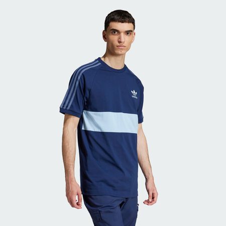 ADIDAS ORIGINALS T-shirt 3 bandes Panel Night Indigo / Clear Sky HOMME