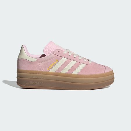 Chaussure Gazelle Bold : Clear Pink / Cream White / Gold Metallic