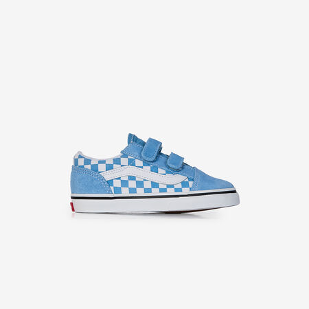 VANS old skool OLD SKOOL V CHECKERBOARD BLUE/WHITE BABIES