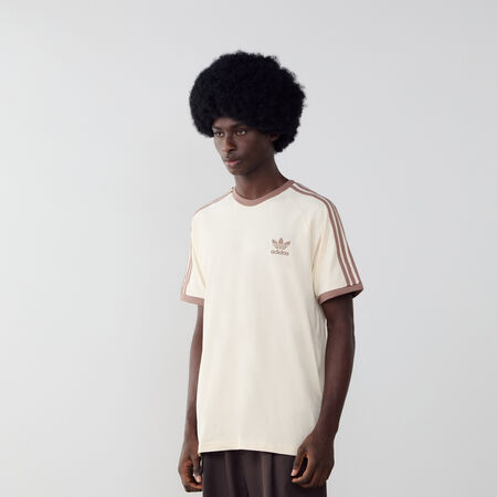 TEE SHIRT 3 STRIPES : BEIGE/NOIR