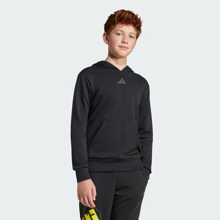 ADIDAS SPORTSWEAR adidas x Smileyworld Hoodie Kids Black / Bright Yellow JUNIOR