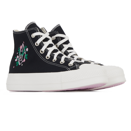 CONVERSE chuck taylor all star CHUCK TAYLOR ALL STAR LIFT HI CRYSTAL BLACK WOMEN