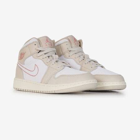 JORDAN air jordan 1 AIR JORDAN 1 MID BEIGE/WHITE JUNIOR