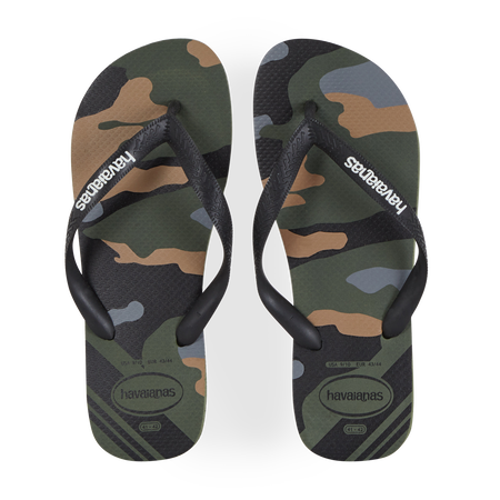 HAVAIANAS TOP CAMU KAKI/NOIR HOMME