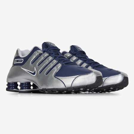 NIKE shox SHOX NZ ARGENT/MARINE HOMME
