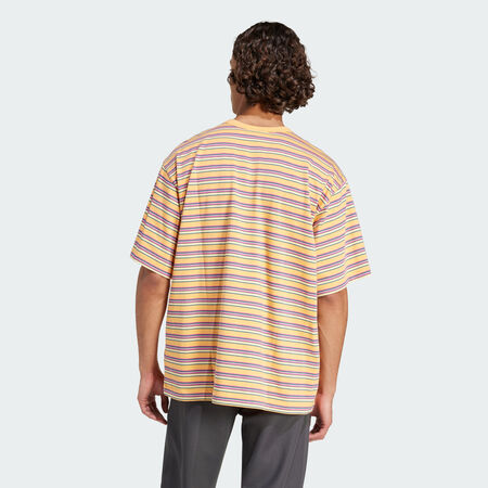 ADIDAS ORIGINALS T-shirt rayé adidas Originals Multicolor / Tech Green / Green / Almost Yellow HOMME