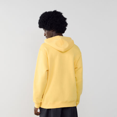 NEW BALANCE HOODIE SMALL LOGO JAUNE/BLANC HOMME