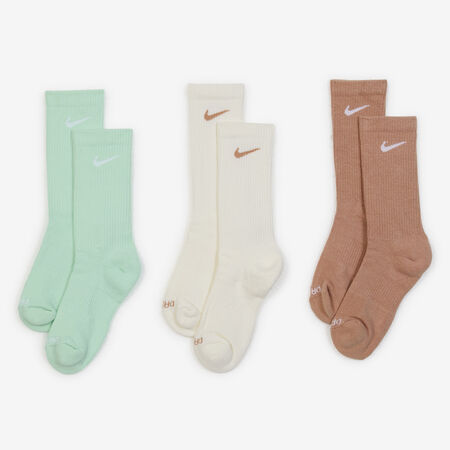 NIKE CHAUSSETTES X3 EVERYDAY MID GREEN MEN
