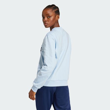 ADIDAS ORIGINALS Sweat-shirt graphique à fines rayures Clear Sky / Off White FEMME