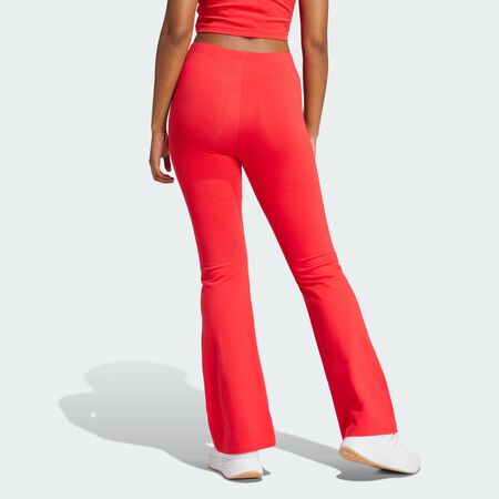 ADIDAS ORIGINALS Legging évasé petit logo Essentials Pure Ruby / Black FEMME
