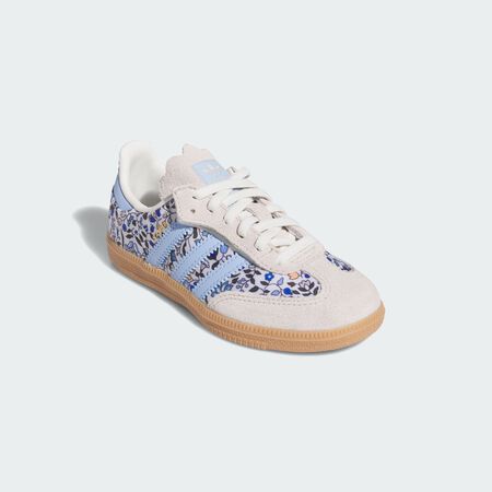 ADIDAS ORIGINALS Chaussure lacets élastiques Samba OG x Liberty London Comfort Closure Enfants Blue / Off White / Gum BÉBÉ