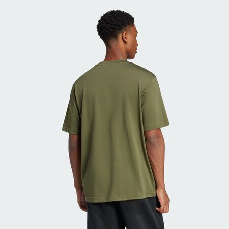 ADIDAS SPORTSWEAR T-shirt grand logo Essentials Olive Strata / Black HOMME