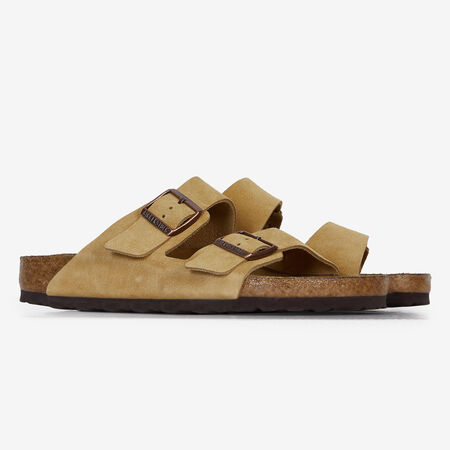 BIRKENSTOCK arizona ARIZONA SUEDE LATTE CREAM BEIGE/BLACK MEN