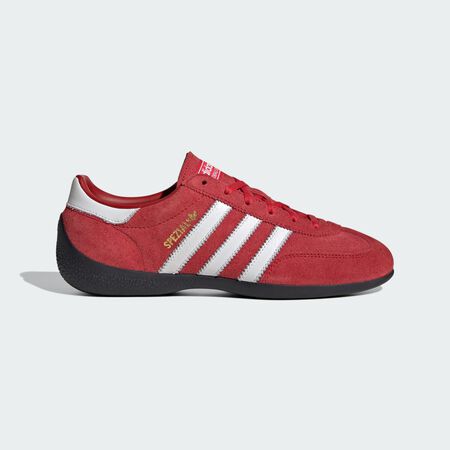 ADIDAS ORIGINALS HANDBALL SPEZIAL LO PRO SHOES Better Scarlet / Cloud White / Gold Metallic WOMEN