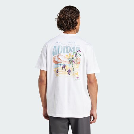 ADIDAS ORIGINALS T-shirt graphique adidas Originals Resort White HOMME