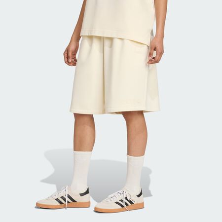 ADIDAS ORIGINALS Short oversize Essentials Linear Cream White FEMME