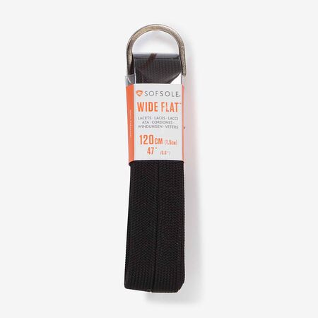 SOFSOLE LACET PLAT LARGE 120CM BLACK UNISEX
