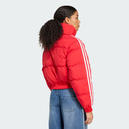 ADIDAS ORIGINALS Doudoune Adicolor Cropped Synthetic Down Better Scarlet FEMME
