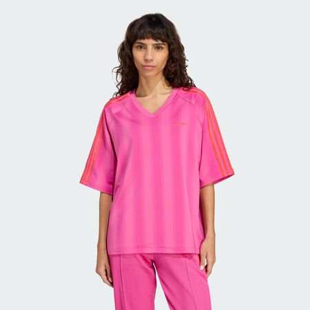 ADIDAS ORIGINALS T-shirt ample Linear Semi Lucid Fuchsia FEMME