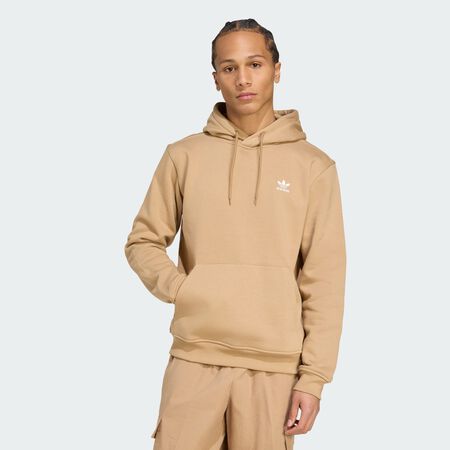 HOODIE ESSENTIAL TREFOIL : BROWN/WHITE