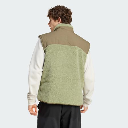 ADIDAS ORIGINALS City Escape Reversible Vest Tent Green / Olive Strata MEN