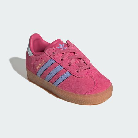 ADIDAS ORIGINALS Chaussure lacets élastiques Gazelle Comfort Closure Enfants Shock Pink / Blue Spark / Halo Blue BÉBÉ