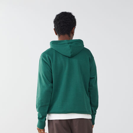 NEW BALANCE HOODIE SMALL LOGO VERT/BLANC HOMME