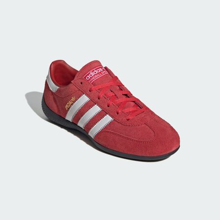 ADIDAS ORIGINALS HANDBALL SPEZIAL LO PRO SHOES Better Scarlet / Cloud White / Gold Metallic WOMEN
