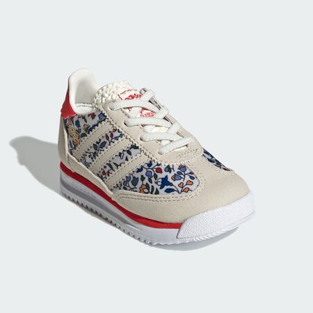 ADIDAS ORIGINALS sl 72 SL 72 RS X Liberty London Elastic Lace Shoes Cloud White / Bliss / Gum BABIES