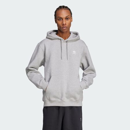 Trefoil Essentials Loose Hoodie : Medium Grey Heather