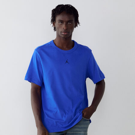 JORDAN TEE SHIRT CENTERED LOGO BLUE/BLACK MEN