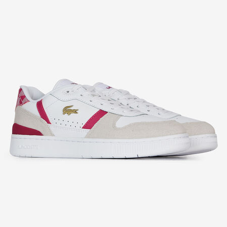LACOSTE t-clip T-CLIP SET MONOGRAM WHITE/PINK WOMEN