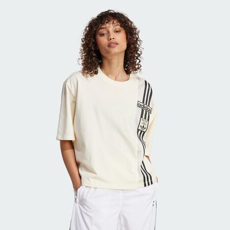 ADIDAS ORIGINALS Adibreak Crop Tee Cream White WOMEN