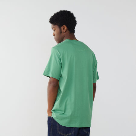 ADIDAS ORIGINALS TEE SHIRT ESSENTIAL TREFOIL GREEN/PINK MEN