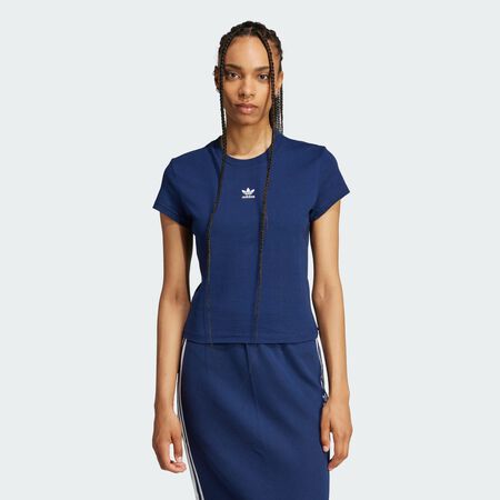 ADIDAS ORIGINALS T-shirt slim Essentials Night Indigo FEMME