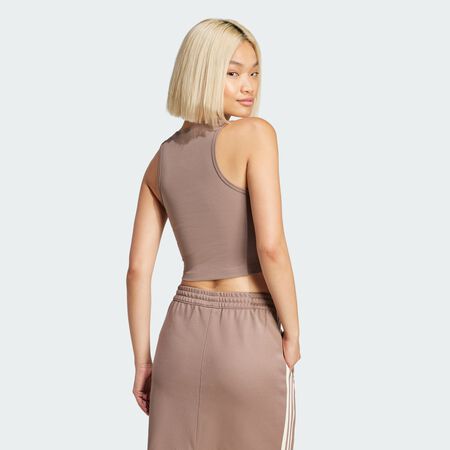 ADIDAS ORIGINALS Débardeur à bord-côte Essentials Trace Brown FEMME