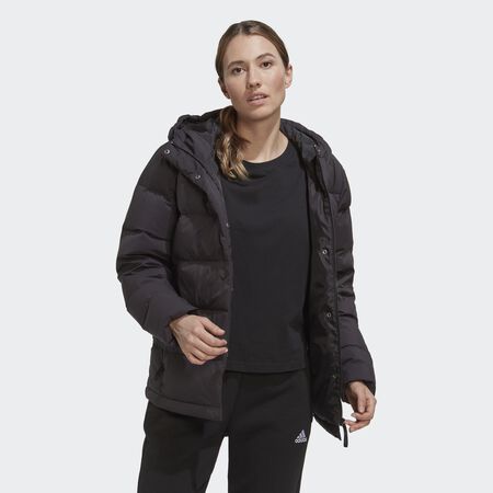 ADIDAS SPORTSWEAR Doudoune à capuche Helionic Black / Black FEMME