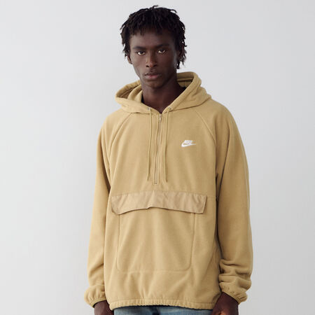 NIKE HOODIE CLUB WINTER BEIGE HOMME