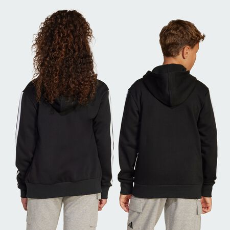 ADIDAS SPORTSWEAR Veste à capuche entièrement zippée Essentials Enfants Black / White JUNIOR