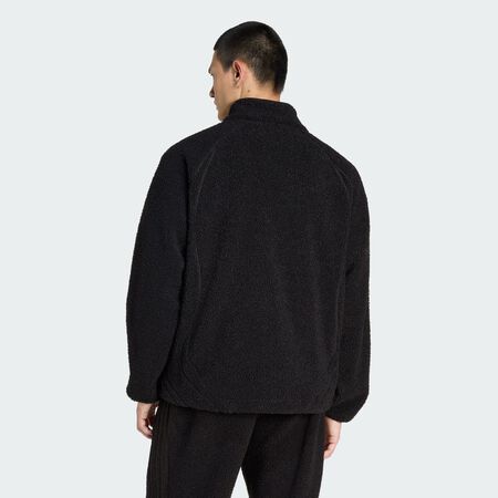 ADIDAS ORIGINALS VESTE DE SURVÊTEMENT TEAMGEIST BORG Black HOMME
