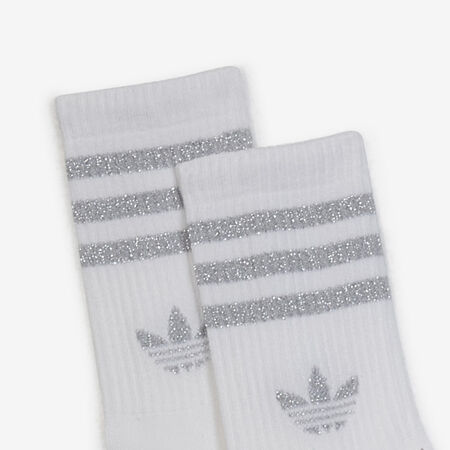 ADIDAS ORIGINALS CHAUSSETTES X2 CREW GLITTER GREY/WHITE UNISEX