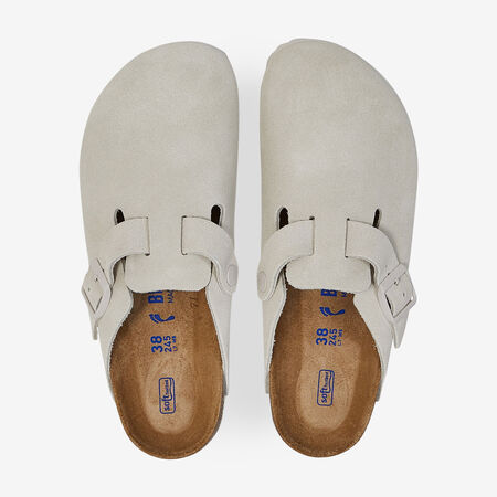 BOSTON SUEDE ANTIQUE WHITE : BLANC